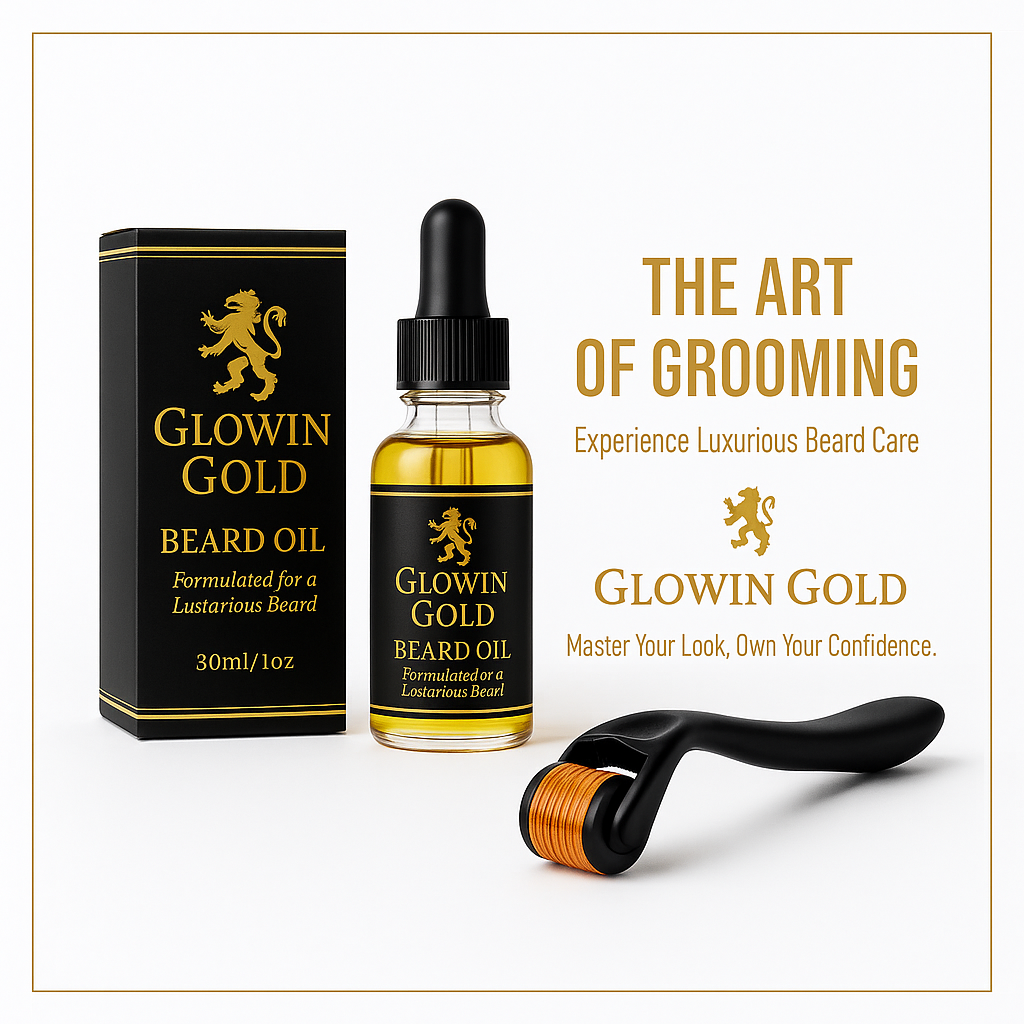 Glowin Gold Beard Oil | Thick, Strong & Healthy Beard
