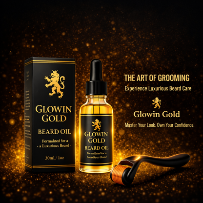 Glowin Gold Beard Oil | Thick, Strong & Healthy Beard