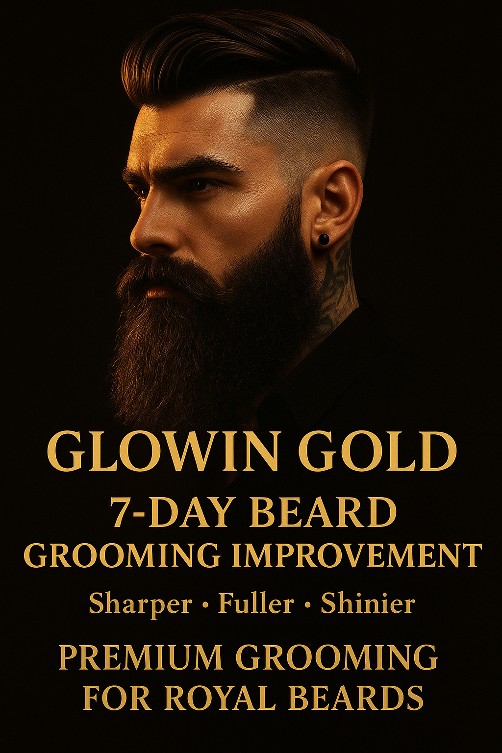 Glowin Gold Beard Oil | Thick, Strong & Healthy Beard