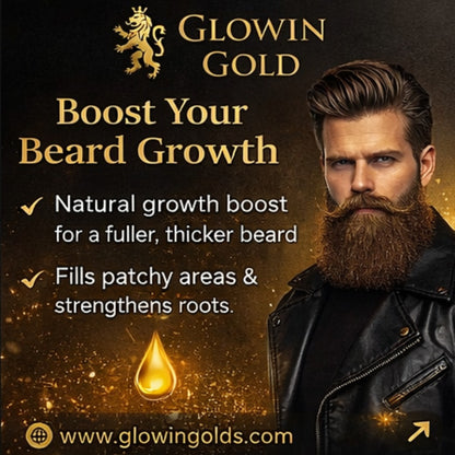Glowin Gold Beard Oil | Thick, Strong & Healthy Beard